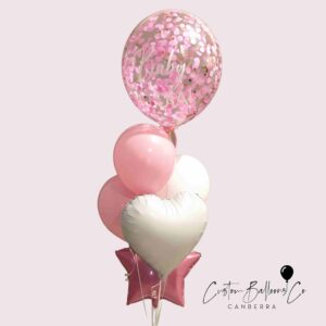 Personalised Confetti Balloon Bunch